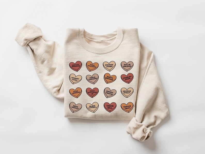 Country Music Singers Crewneck, Western Valentine Sweatshirt, Howdy Sweatshirt , Cowboy Sweater, ... | Etsy (US)