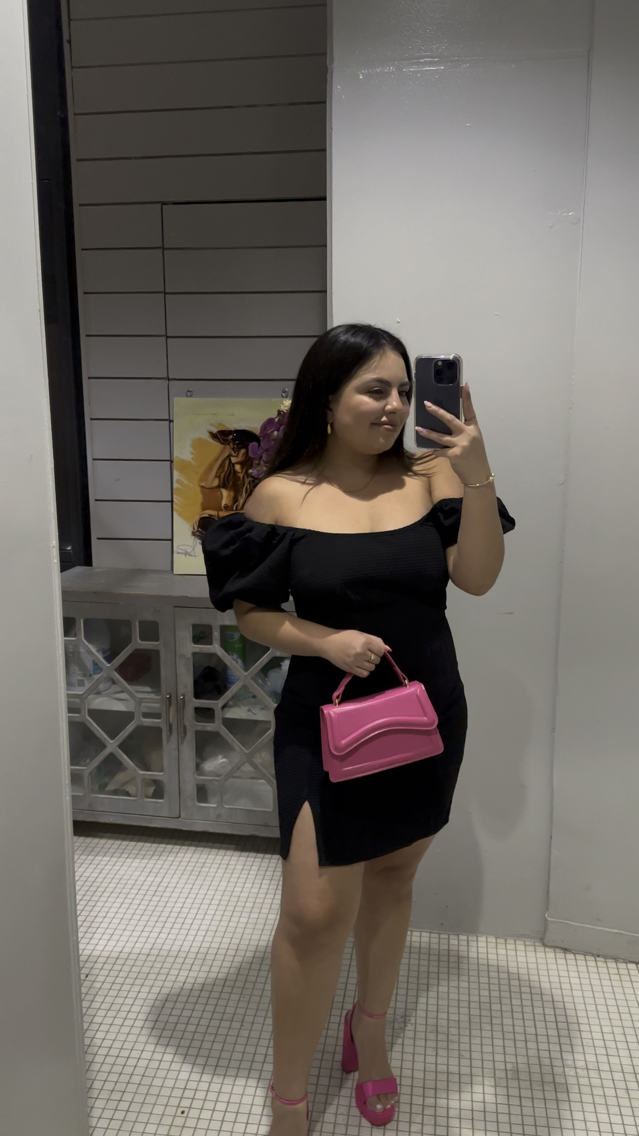 Black night out dress
Black amaZon dress
Pink heels 
Pink purse
Amazon finds
Little black dress
Puffy sleeve dress 

#LTKfindsunder50 #LTKitbag #LTKstyletip