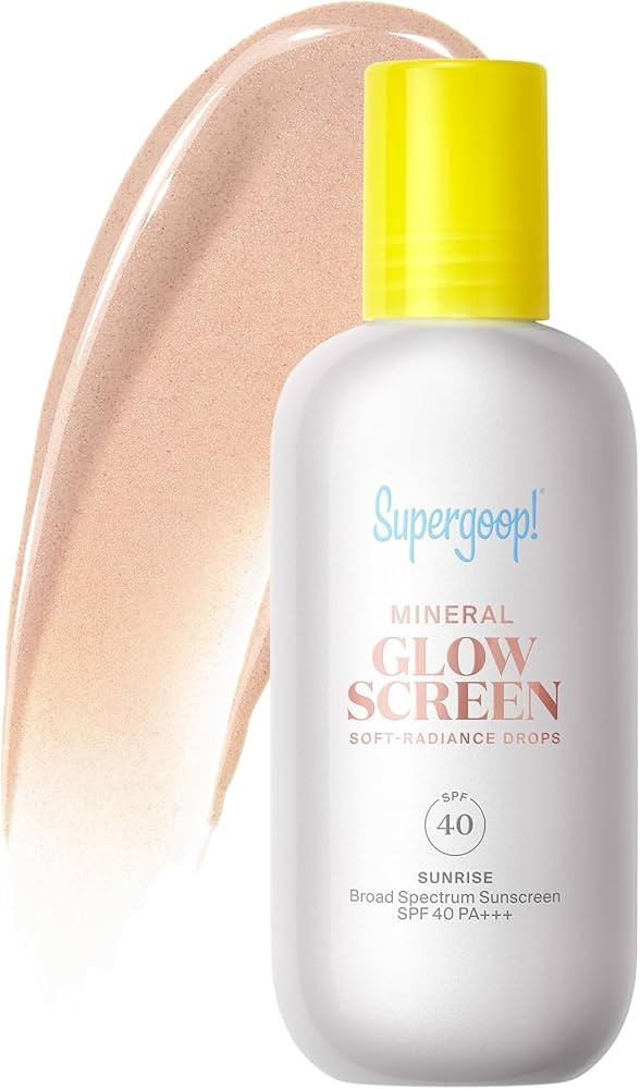 Supergoop! Glowscreen Soft-Radiance Drops Mineral SPF 40 - Sunrise - 1.7 oz - Visibly Illuminates... | Amazon (US)
