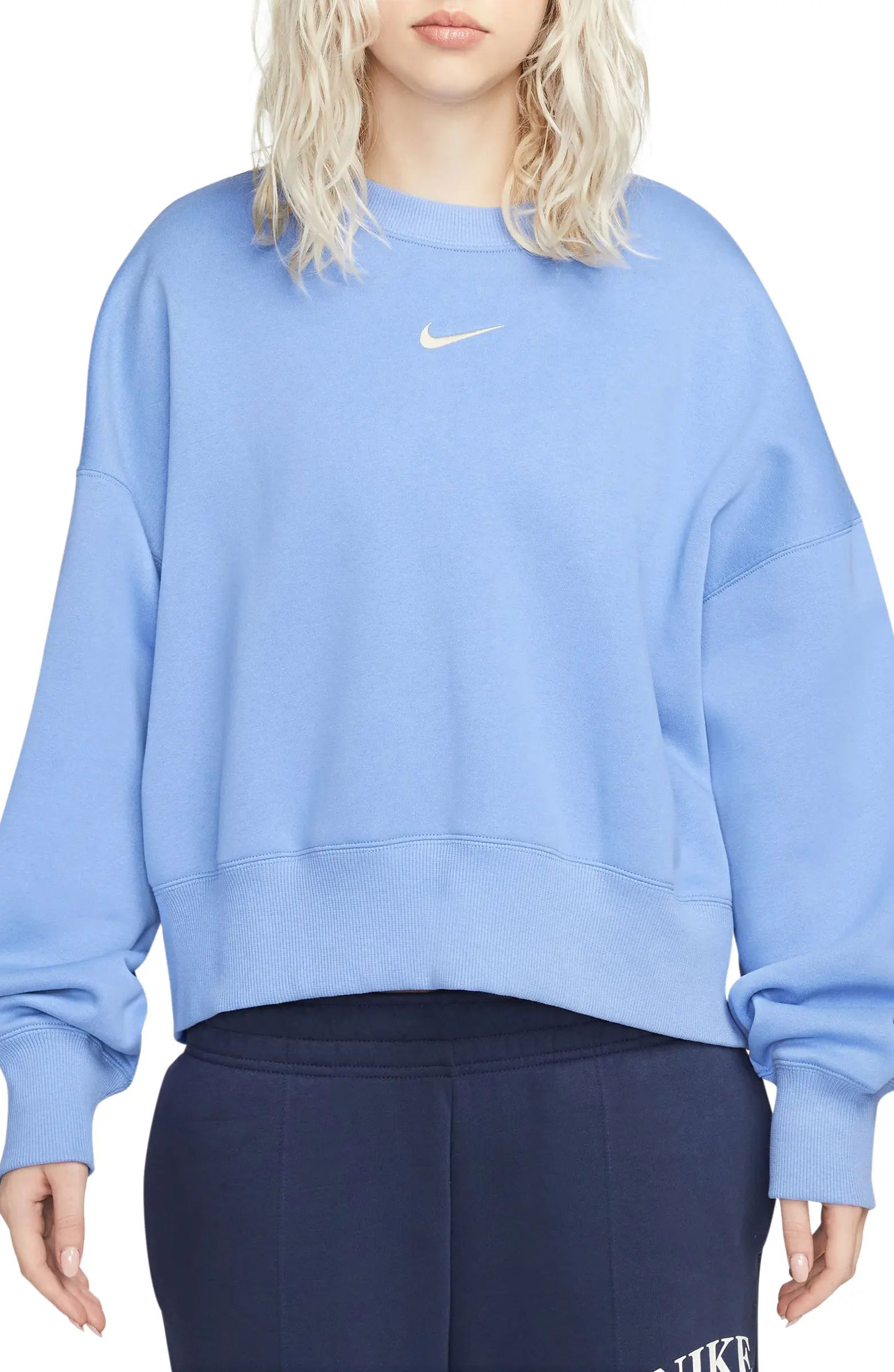 Nike Phoenix Fleece Crewneck Sweatshirt | Nordstrom | Nordstrom
