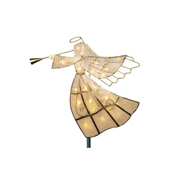GE 10-in Angel Off-white/gold White Christmas Tree Topper | Lowe's