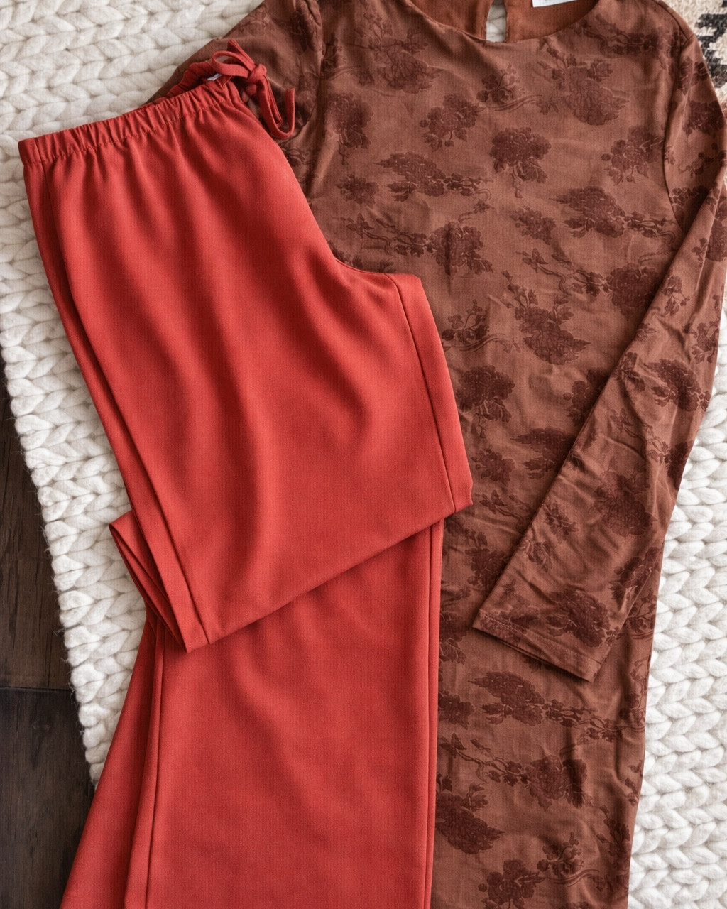 The Casanova Brown Floral Maxi Dress from 12th Tribe is that effortless, throw-on-and-go piece that still feels elevated. Long sleeve, slim fit, soft stretch, & the prettiest moody floral. It’s feminine, flattering, and easy to dress up with boots or keep simple with flats.

The Clear Breeze Rust Linen Pants are such a staple. Lightweight, breathable, relaxed fit with that perfect warm rust tone. I’ll pair these with a fitted baby tee or simple tank for an easy everyday look. Sandals now, sneakers or boots later.

Size small in both.

brown floral maxi dress - long sleeve maxi dress - fitted fall dress - modest fall outfit - vintage inspired dress - neutral fall fashion - earthy tone outfit - fall transition outfit - boutique dress find - elevated everyday dress - rust linen pants - wide leg linen pants - high waisted linen pants - elastic waist pants - casual fall outfit - baby tee outfit - tank top outfit - neutral outfit idea - effortless style - everyday chic

#LTKActive #LTKootd #LTKWorkwear