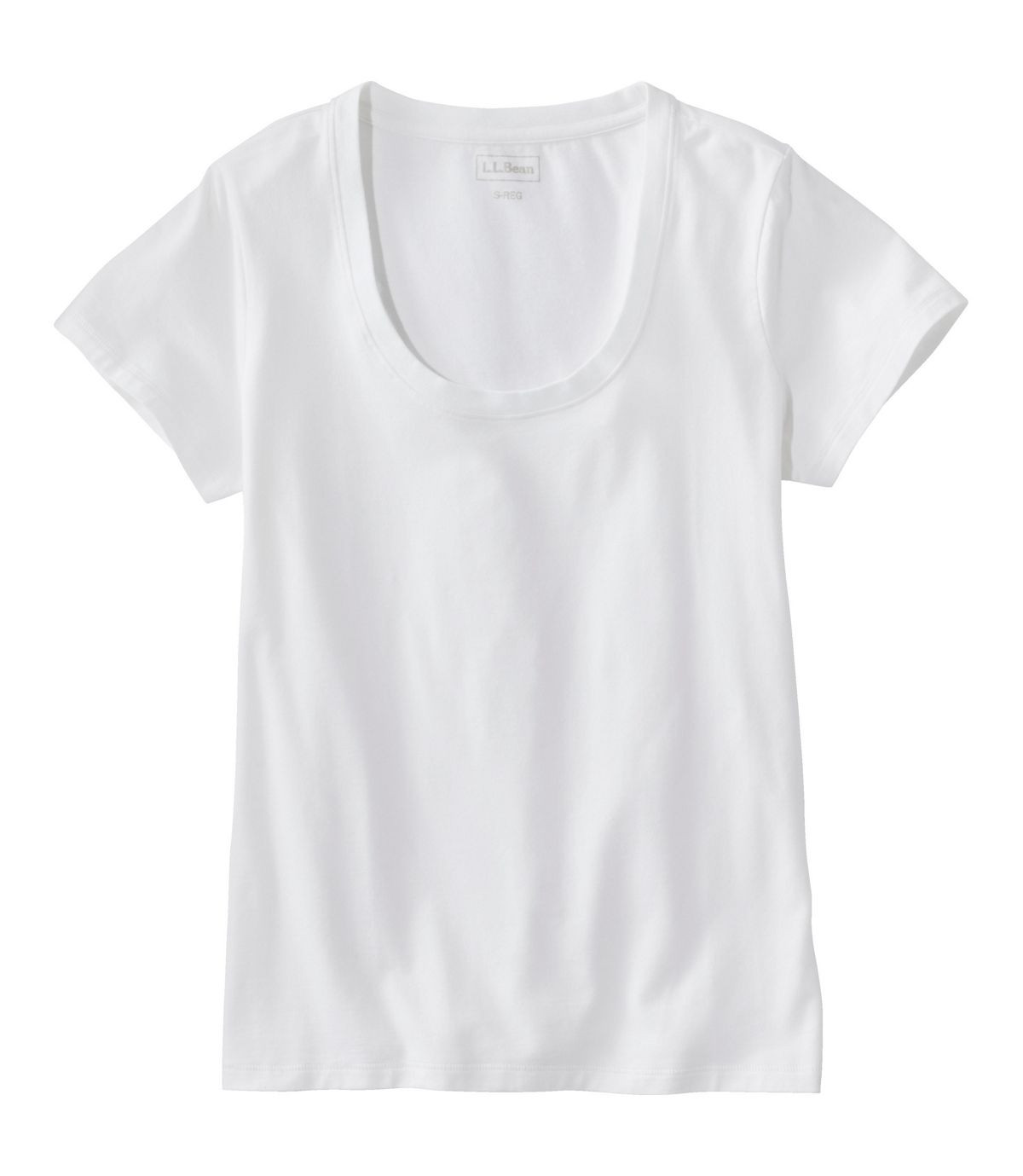 Women's Soft Stretch Supima Tee, Scoopneck Short-Sleeve | L.L. Bean