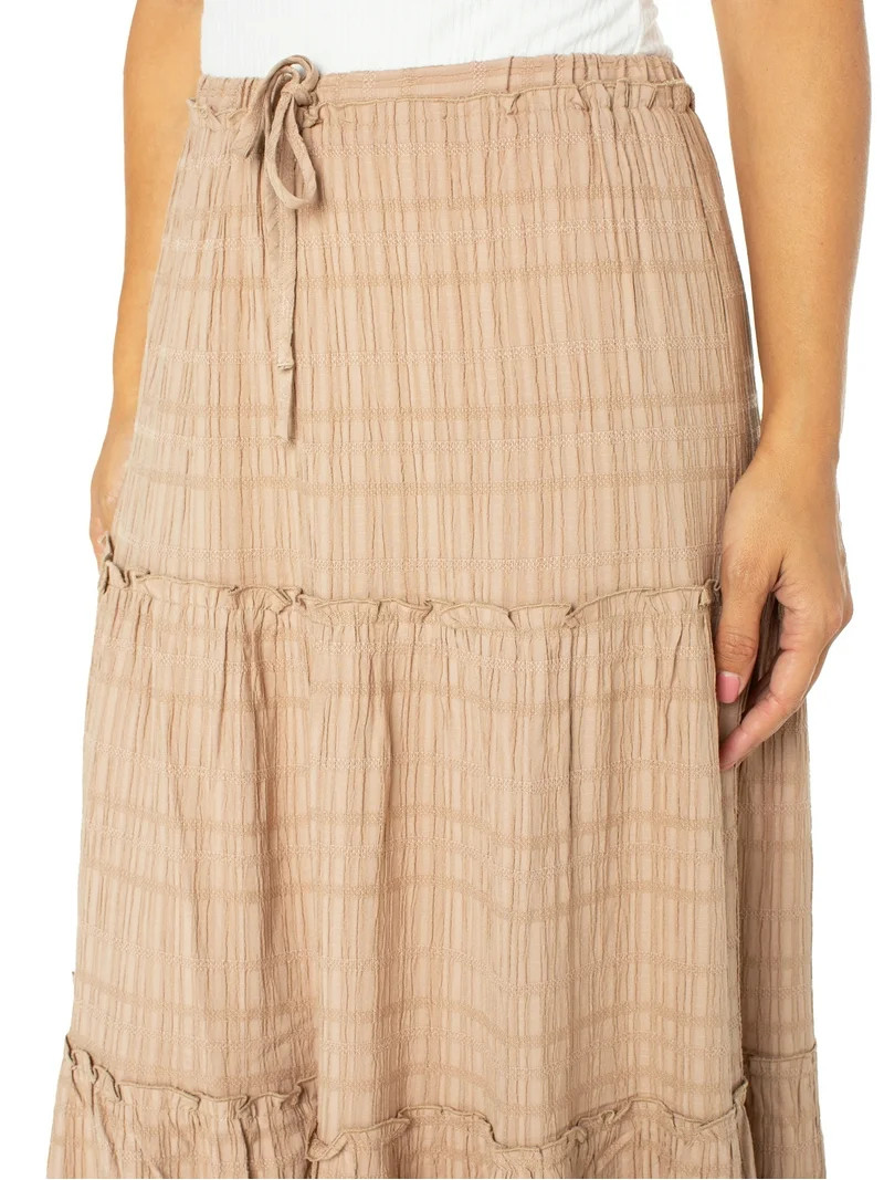 Celebrity Pink Juniors Tiered Maxi Skirt | Walmart (US)