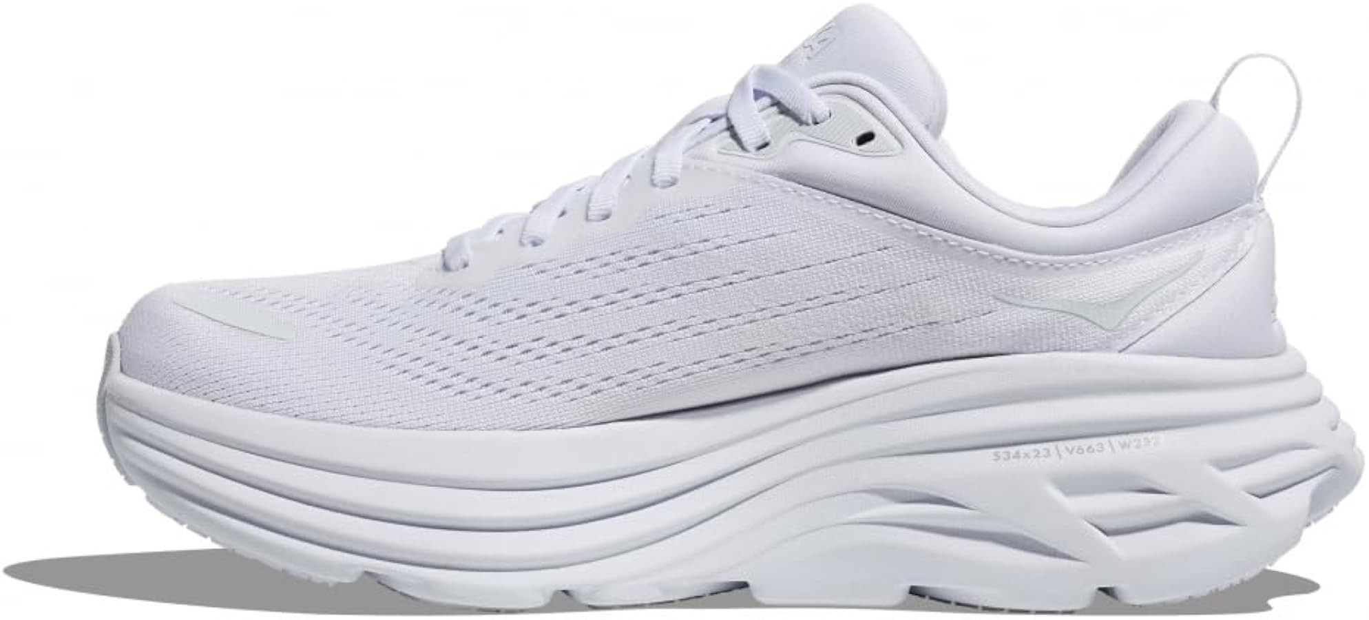 Hoka Women's Bondi 8 Sneaker, White/White, 8 | Amazon (US)