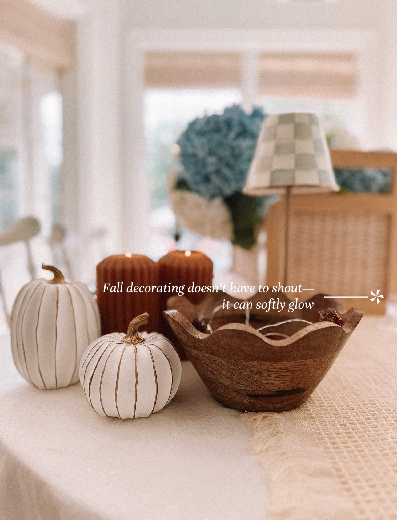 Let’s just talk about how small touches are all that’s needed 🍂 You don’t have to overhaul your whole space—just a little shift here and there can completely change the feel. Sometimes the tiniest changes bring the biggest warmth.

#FallFeels #SubtleTouches #CozyHome #IntentionalLiving #SimpleSeasonalStyle 

 #LTKSeasonal #LTKU #LTKHome