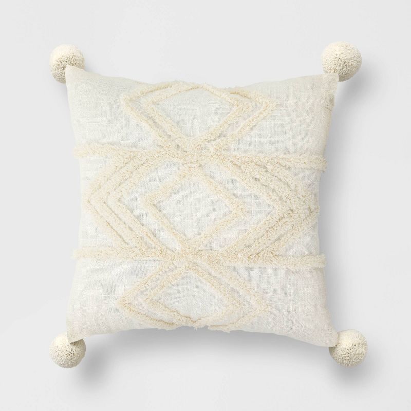 High Low Throw Pillow Cream - Opalhouse&#8482; | Target