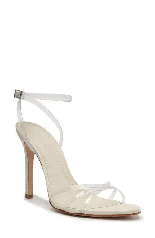 Schutz Amelia Ankle Strap Sandal in Translu Cristal/pearl at Nordstrom, Size 8 | Nordstrom
