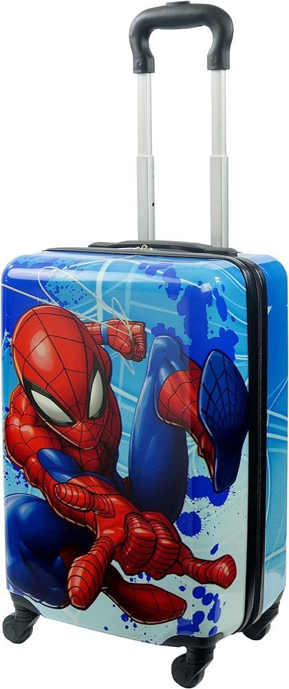 FUL Marvel Spider-Man 21 Inch Kids Carry On Luggage, Hardshell Rolling Suitcase with Spinner Whee... | Amazon (US)