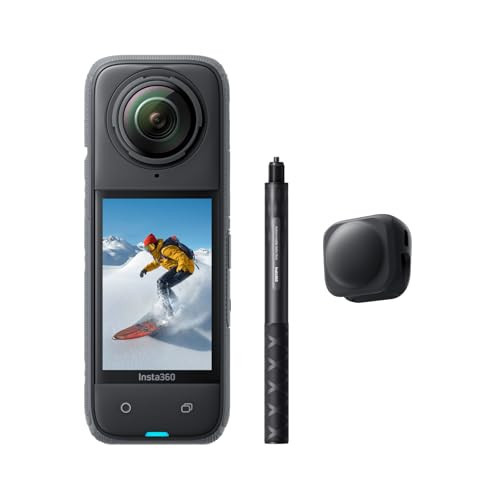 Insta360 X4 Snowboard Bundle - 8K Waterproof 360 Action Camera, 4K Wide-Angle Video, Invisible Selfie Stick, Removable Lens Guards, 135 Min Battery Life, AI Editing, No Micro SD Card | Amazon (US)