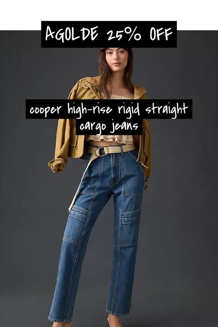 AGOLDE SALE - 25% off 
cooper high-rise rigid straight cargo jeans #agolde #cargojeans #denim #cargojeans 

#LTKsalealert #LTKstyletip #LTKcurves