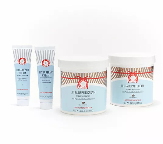 First Aid Beauty 14oz Ultra Repair Cream Duo w/ (2) 1oz Minis - QVC.com | QVC