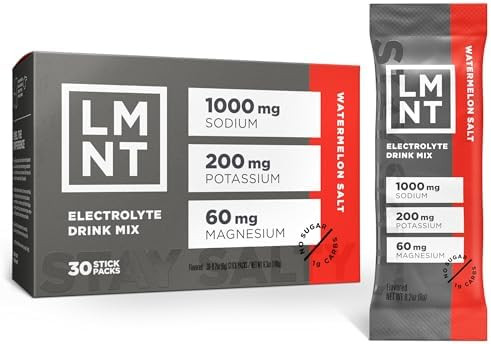 LMNT Zero Sugar Electrolytes - Watermelon Salt | Drink Mix | 30-Count | Amazon (US)