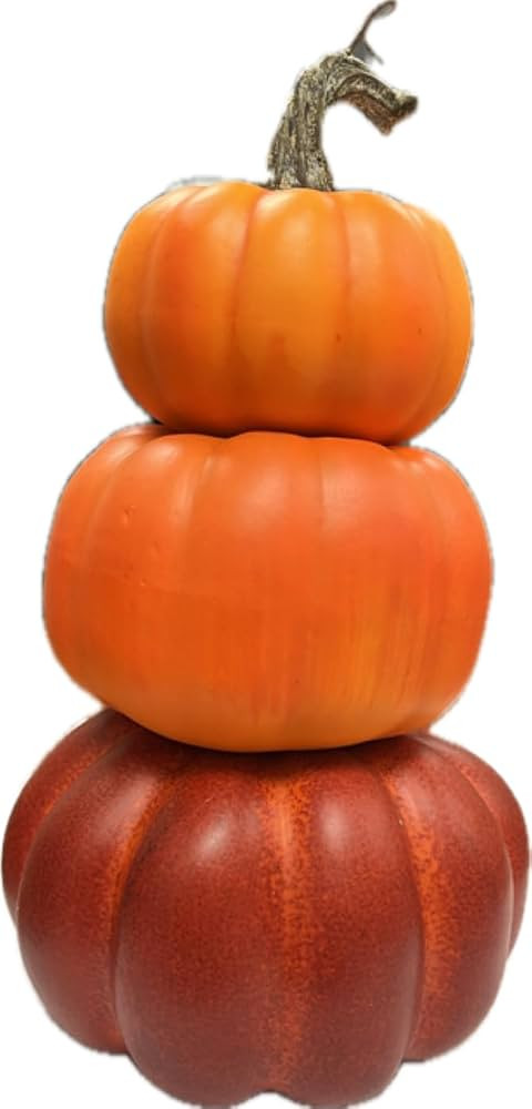 Hobby Lobby Fall Foam 3 Layered Stacked Pumkin Decoration, 9" H x 4" W x 4" D, Fall Home and Offi... | Amazon (US)