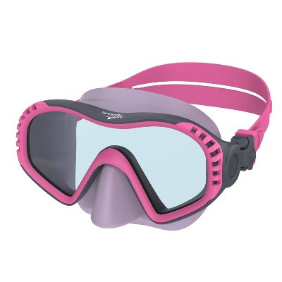 Speedo Junior Dive Wave Watcher Swim Mask - Neon Flamingo//Celeste: Anti-Fog Lens, UV Protection, Easy Adjust Strap, Ages 6-14 | Target