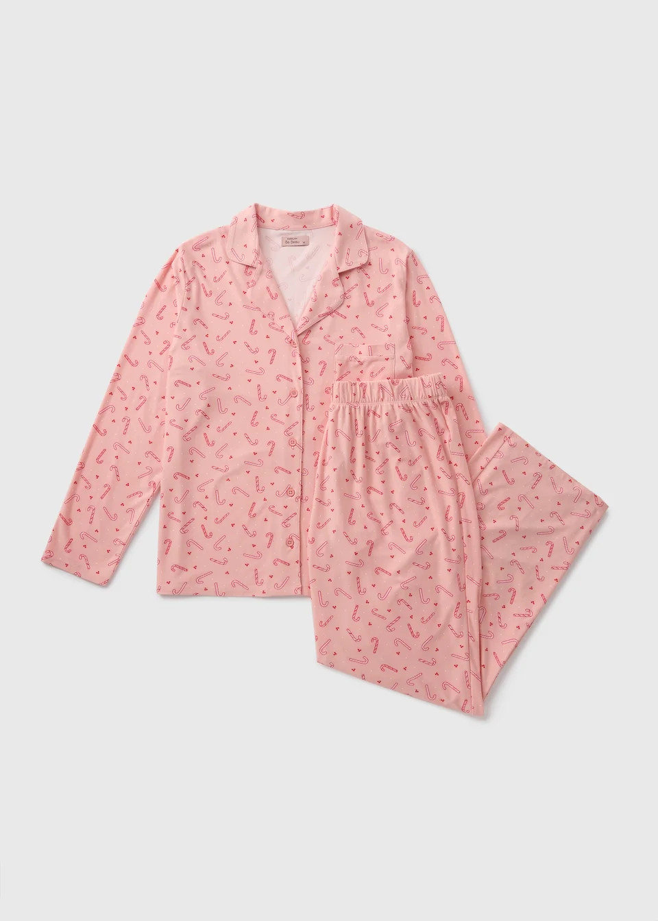Pink Candy Cane Pyjama Set | Matalan (UK)