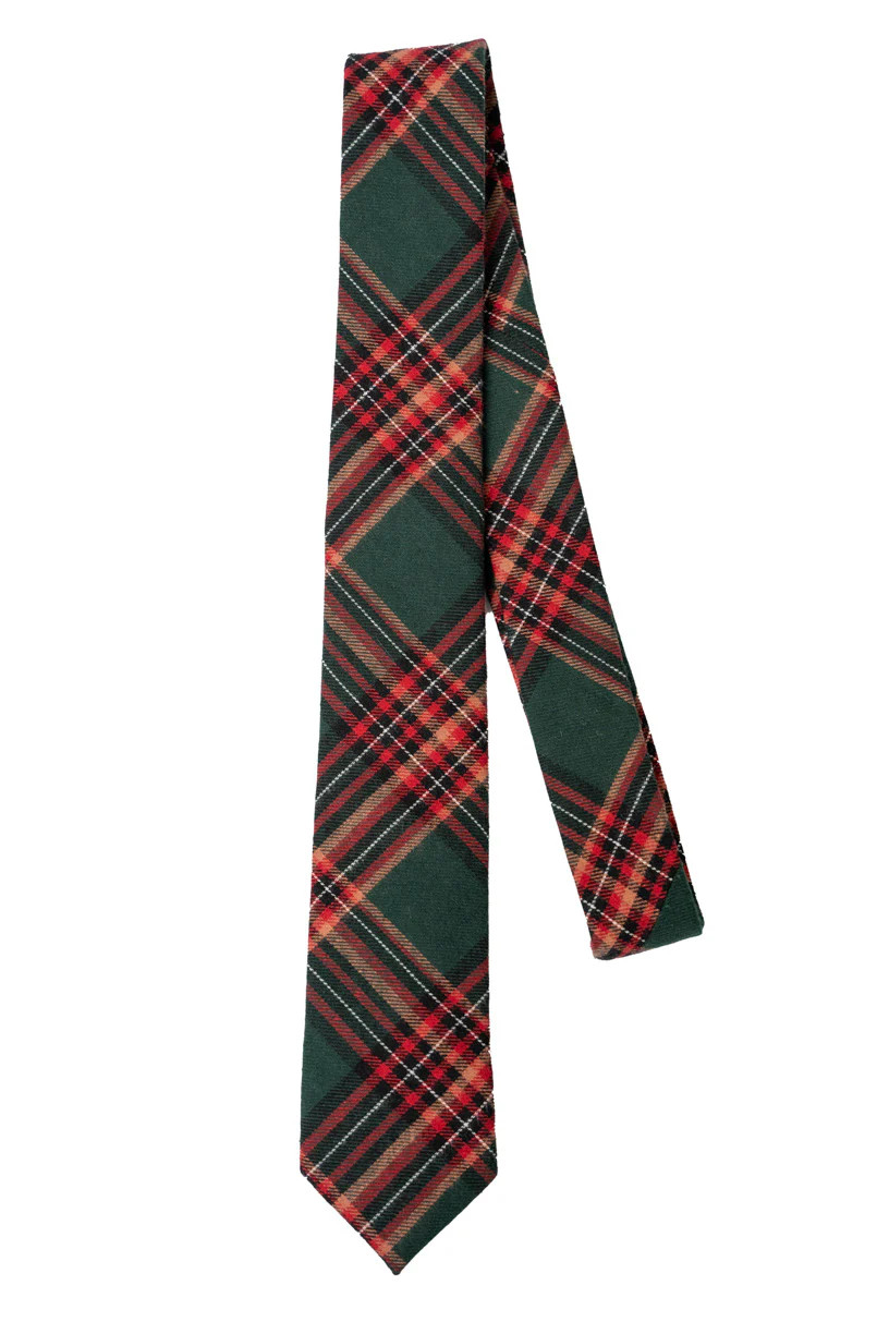 Margo Men's Tie in Green Plaid | Ivy City Co