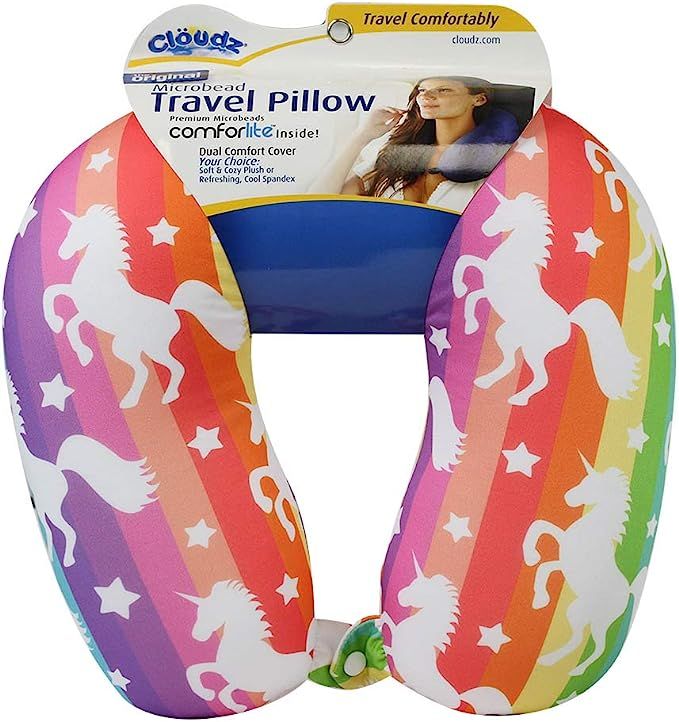 Cloudz Patterned Microbead Travel Neck Pillows - Unicorn | Amazon (US)