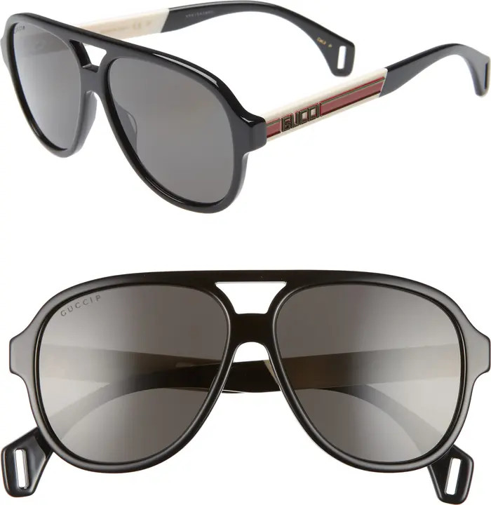 58mm Polarized Aviator Sunglasses | Nordstrom