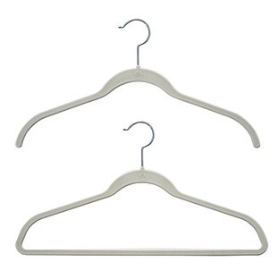 Ivory Huggable Hangers | The Container Store