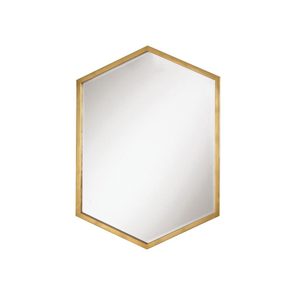Coaster Medium Novelty Gold Modern Mirror (34 in. H x 24 in. W)-902356 - The Home Depot | The Home Depot