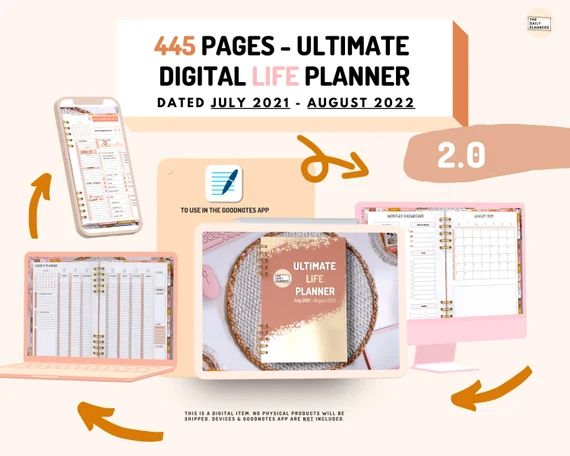 2.0 Ultimate LIFE Planner  DATED Digital Planner  Use in | Etsy | Etsy (US)