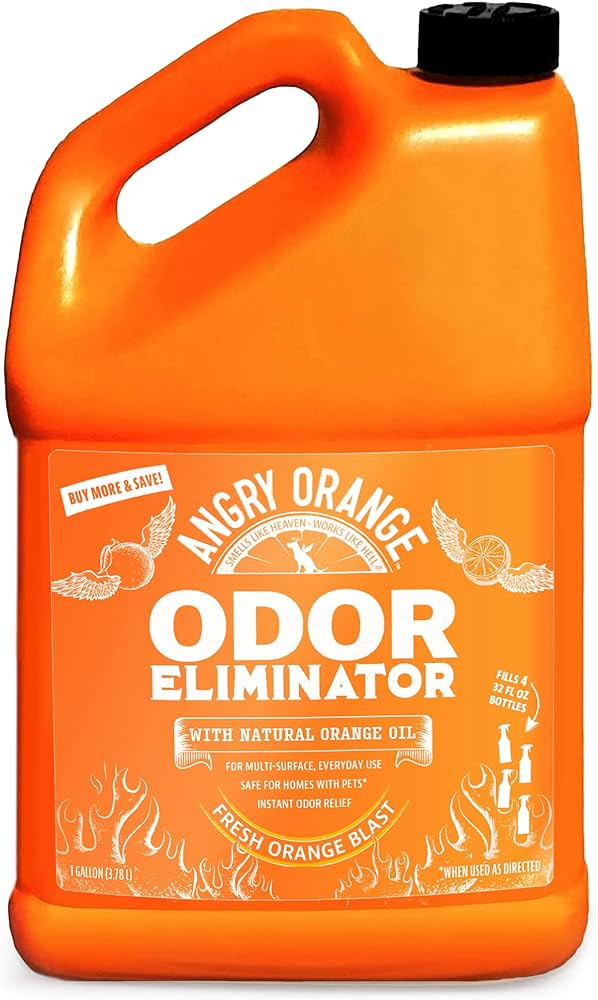 ANGRY ORANGE Pet Odor Eliminator for Strong Odor - Citrus Deodorizer for Dog Urine or Cat Pee Sme... | Amazon (US)