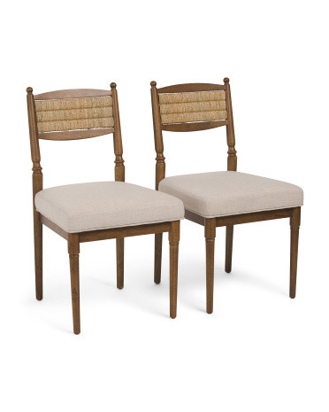 2Pk Cane Back Dining Chairs | TJ Maxx