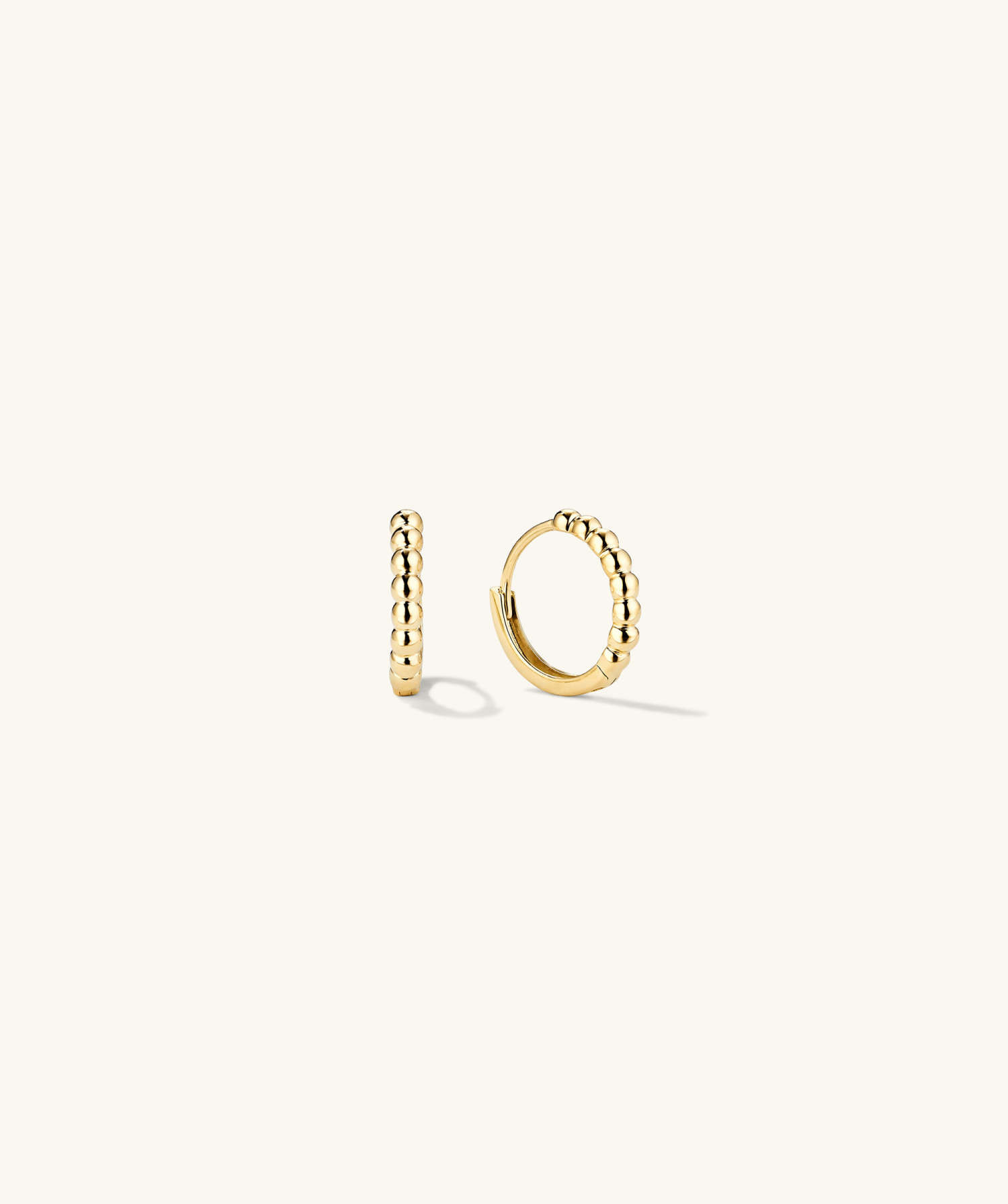 Beaded Huggie Hoops | Mejuri (Global)