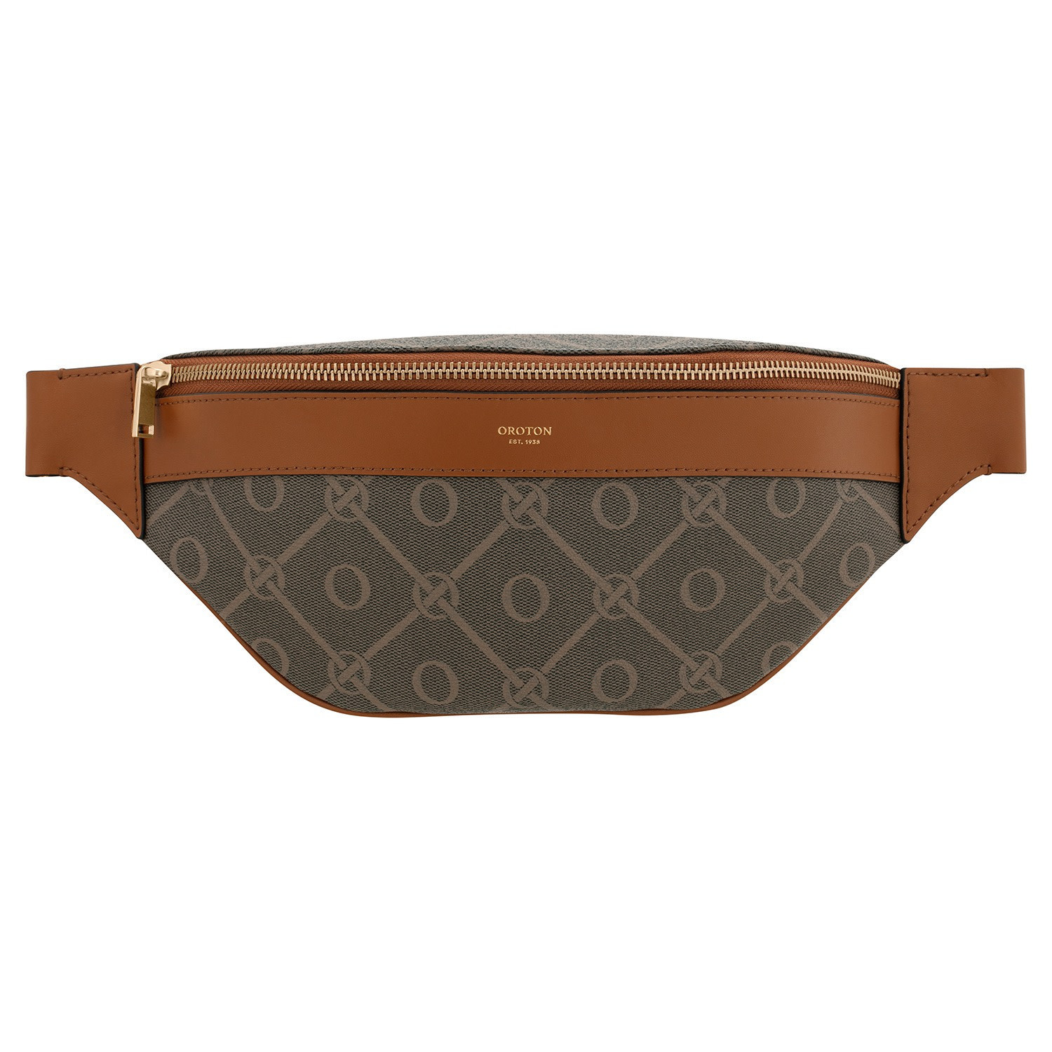 Harvey Signature Belt Bag - Black/Cognac | Oroton | Oroton
