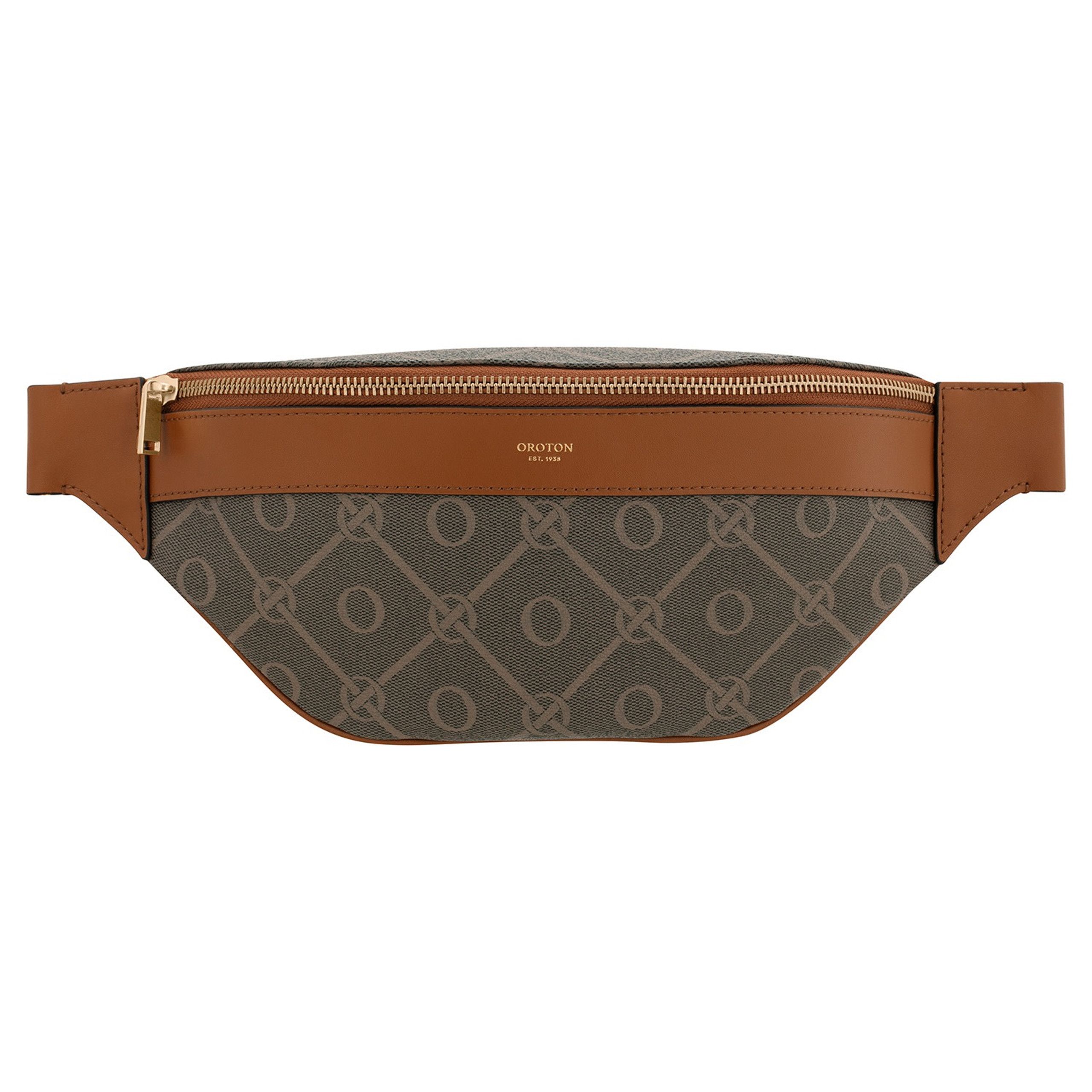 Harvey Signature Belt Bag - Black/Cognac | Oroton | Oroton
