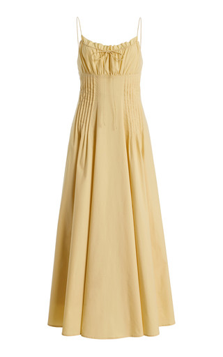 Margi Ruffled Cotton-Blend Maxi Dress | Moda Operandi (Global)