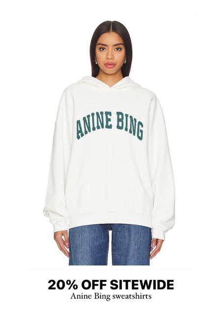 20% off sitewide sale // anine bing sweatshirts they are oversized but I still like to size up! 

#LTKSeasonal #LTKSpringSale #LTKstyletip