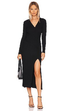 ASTR the Label Astrid Midi Dress in Black from Revolve.com | Revolve Clothing (Global)