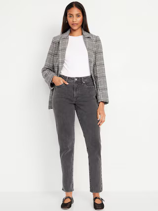 Curvy High-Waisted OG Straight Ankle Jeans | Old Navy (US)