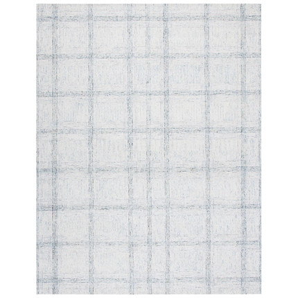 Click for more info about Corinna Hand Tufted Wool/Cotton Plaid Rug in Ivory/Gray