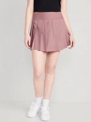 High-Waisted StretchTech Pleated 2-in-1 Skort for Women | Old Navy (US)