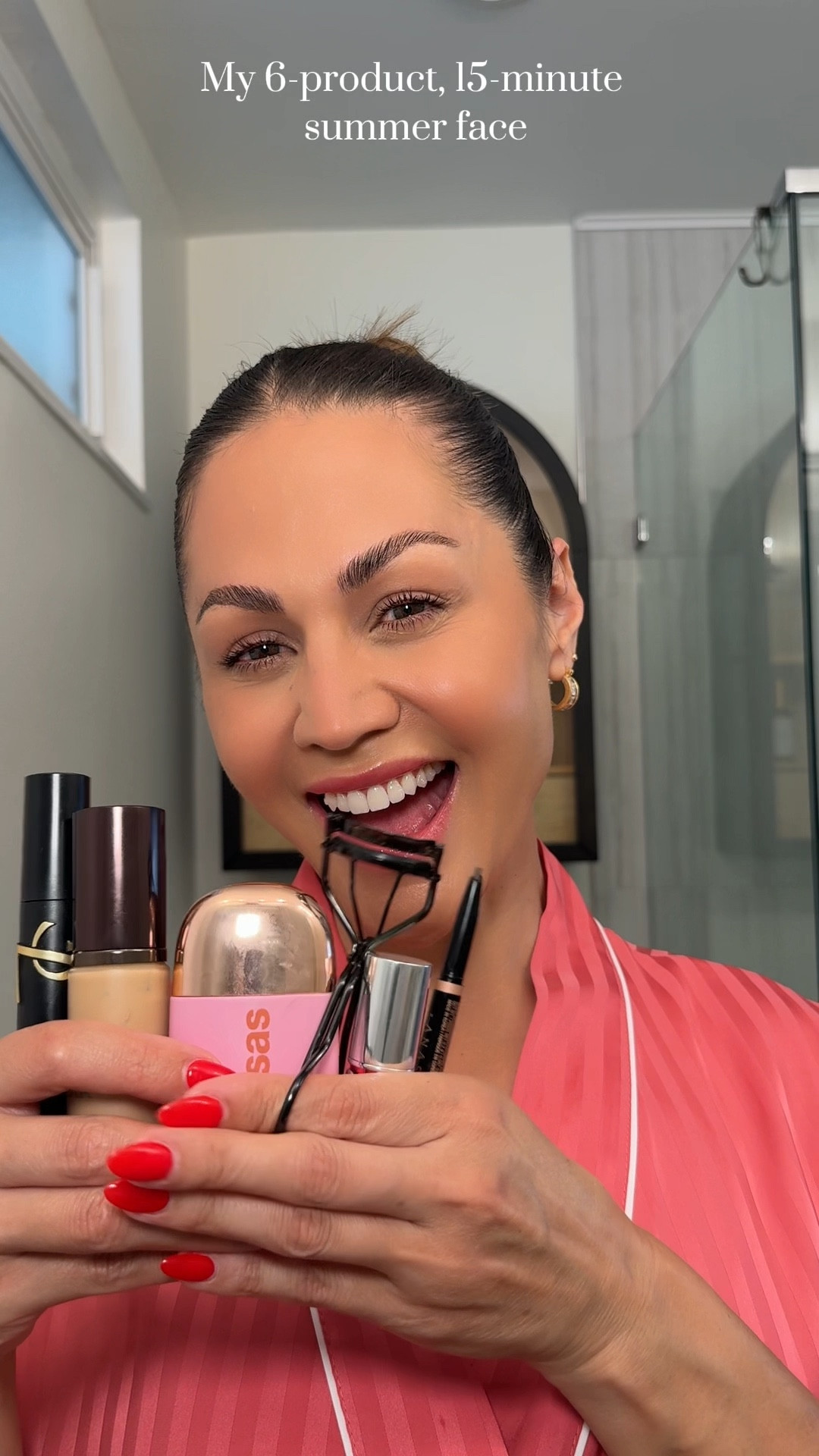 Because who has time for a full beat in this heat? ☀️ My go-to 15-minute summer look with products I swear by—all from Nordstrom. #SummerBeauty @nordstrombeauty @nordstrom #nordstrompartner #nordstrombeauty 

#LTKSummerEdit #LTKOver40 #LTKBeauty