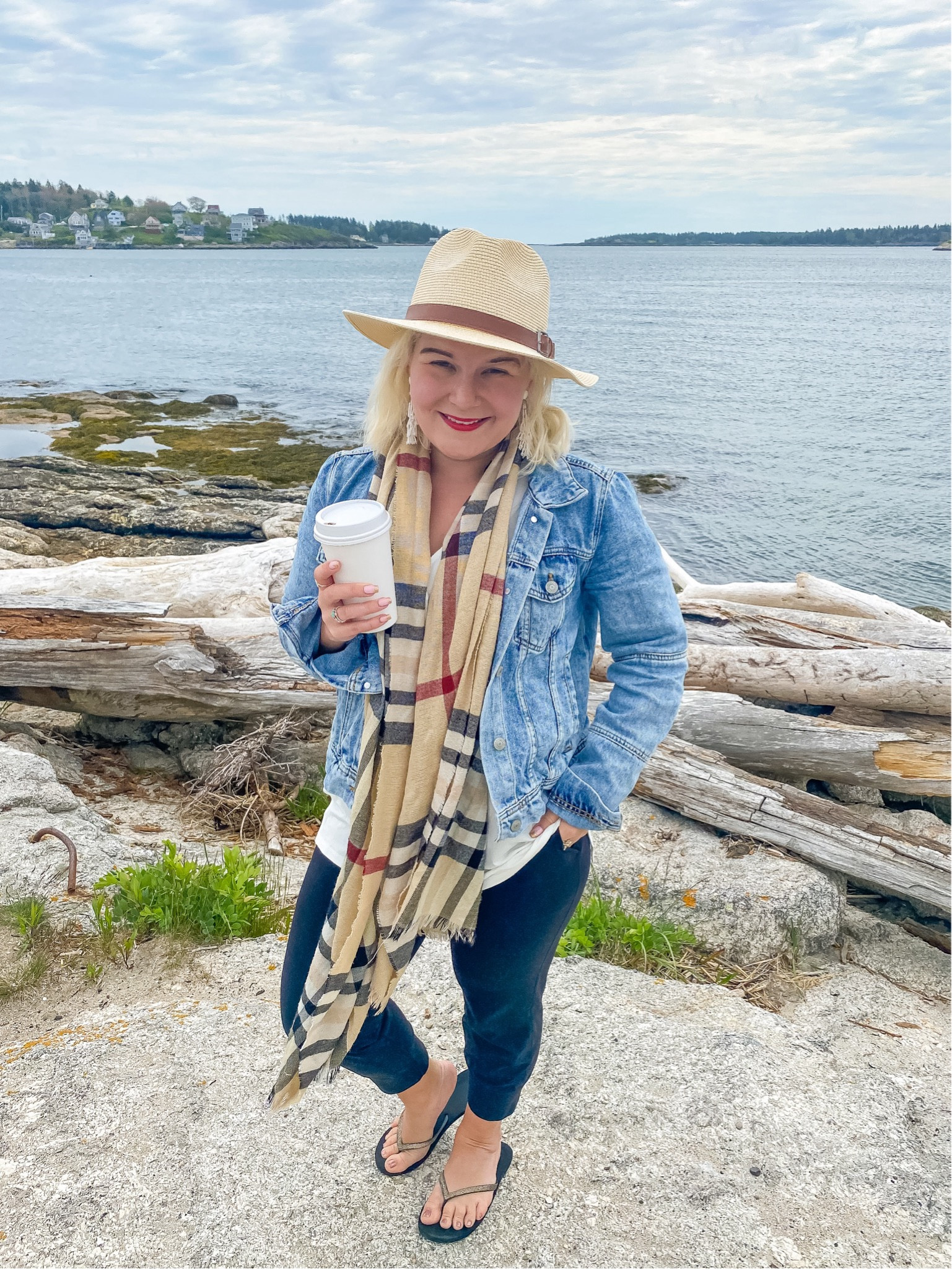 My tried and true a denim jacket, the love tank, joggers and a scarf and hat. 

#LTKActive #LTKStyleTip #LTKFitness