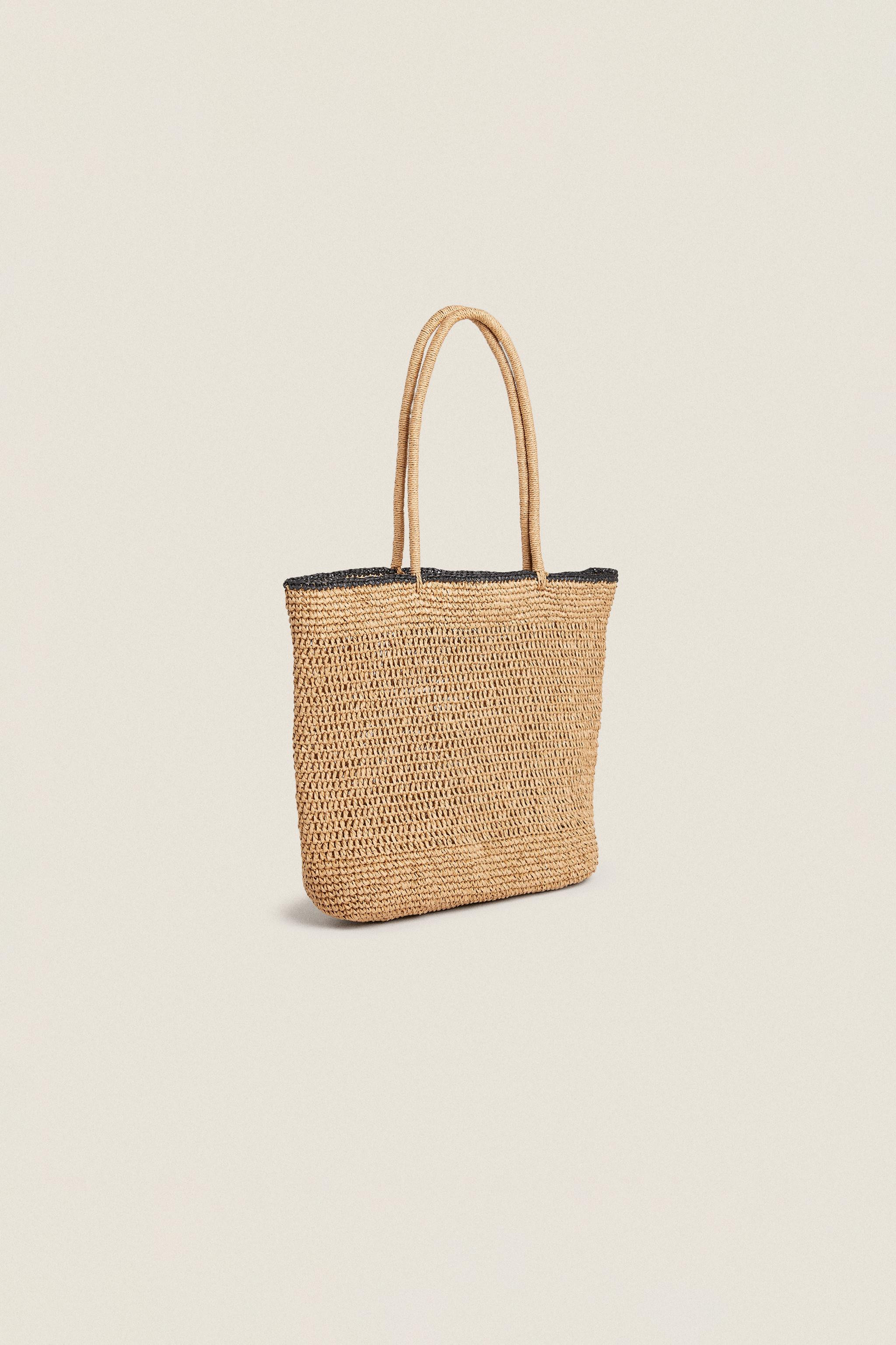 PAPER BAG WITH TRIM DETAIL | Zara UK