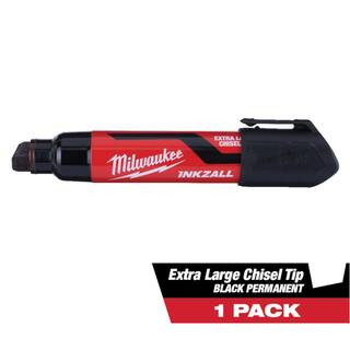 Milwaukee INKZALL Black Extra Large Chisel Tip Jobsite Permanent Marker 48-22-3260 - The Home Dep... | The Home Depot