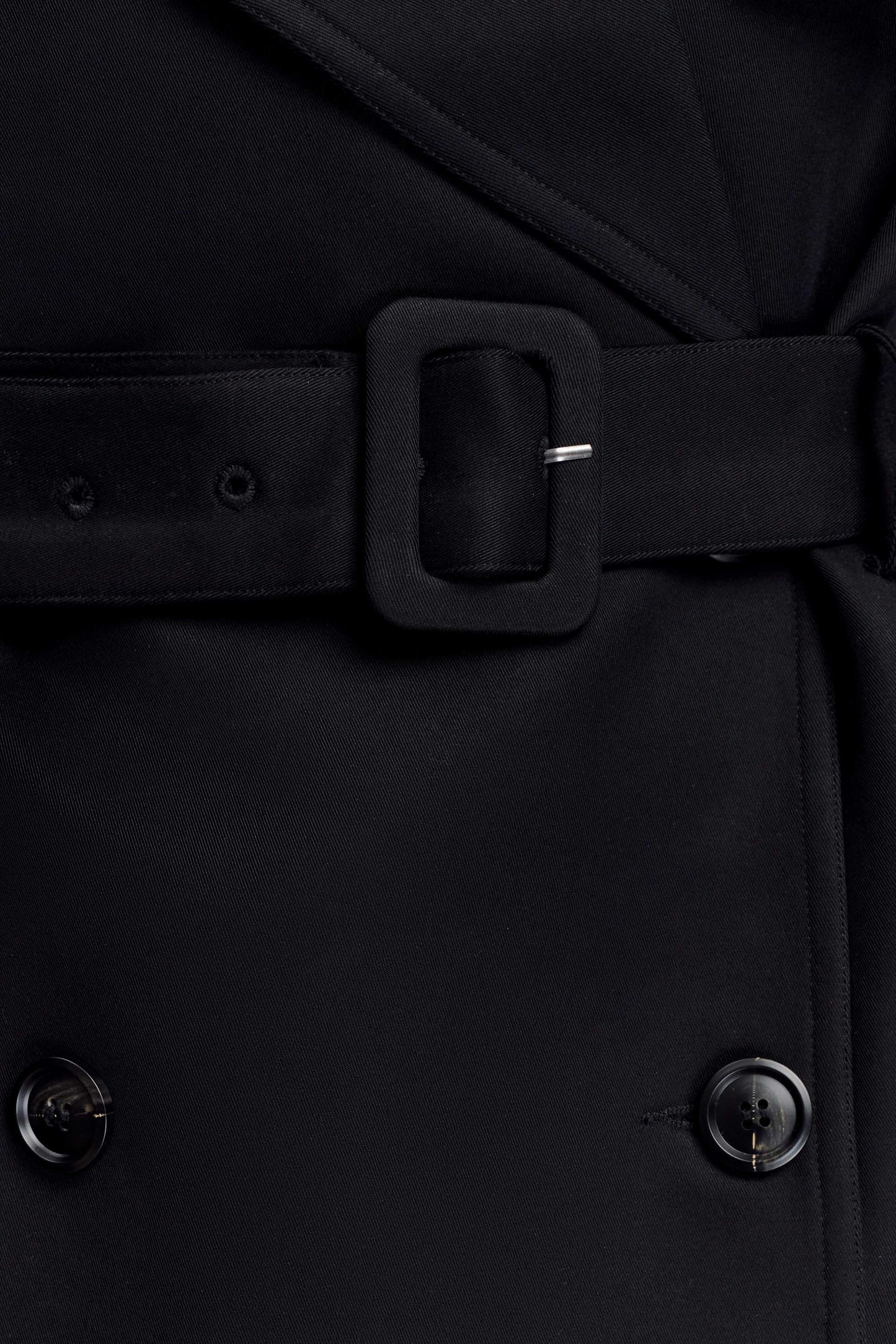 Short Trench Jacket - Black | MESHKI US