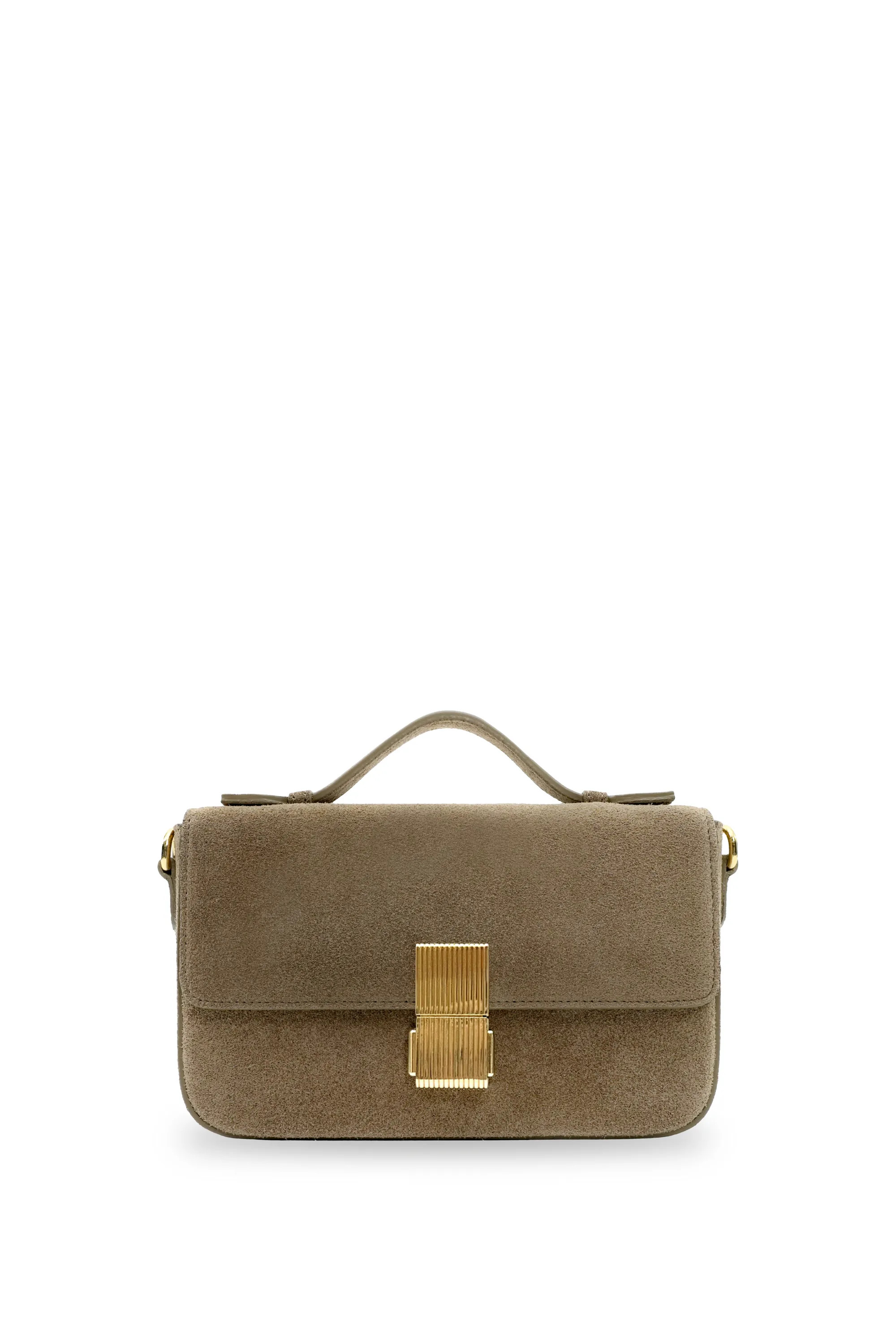 Apatchy London Women's The Flora Suede Bag in Light Brown | Debenhams UK