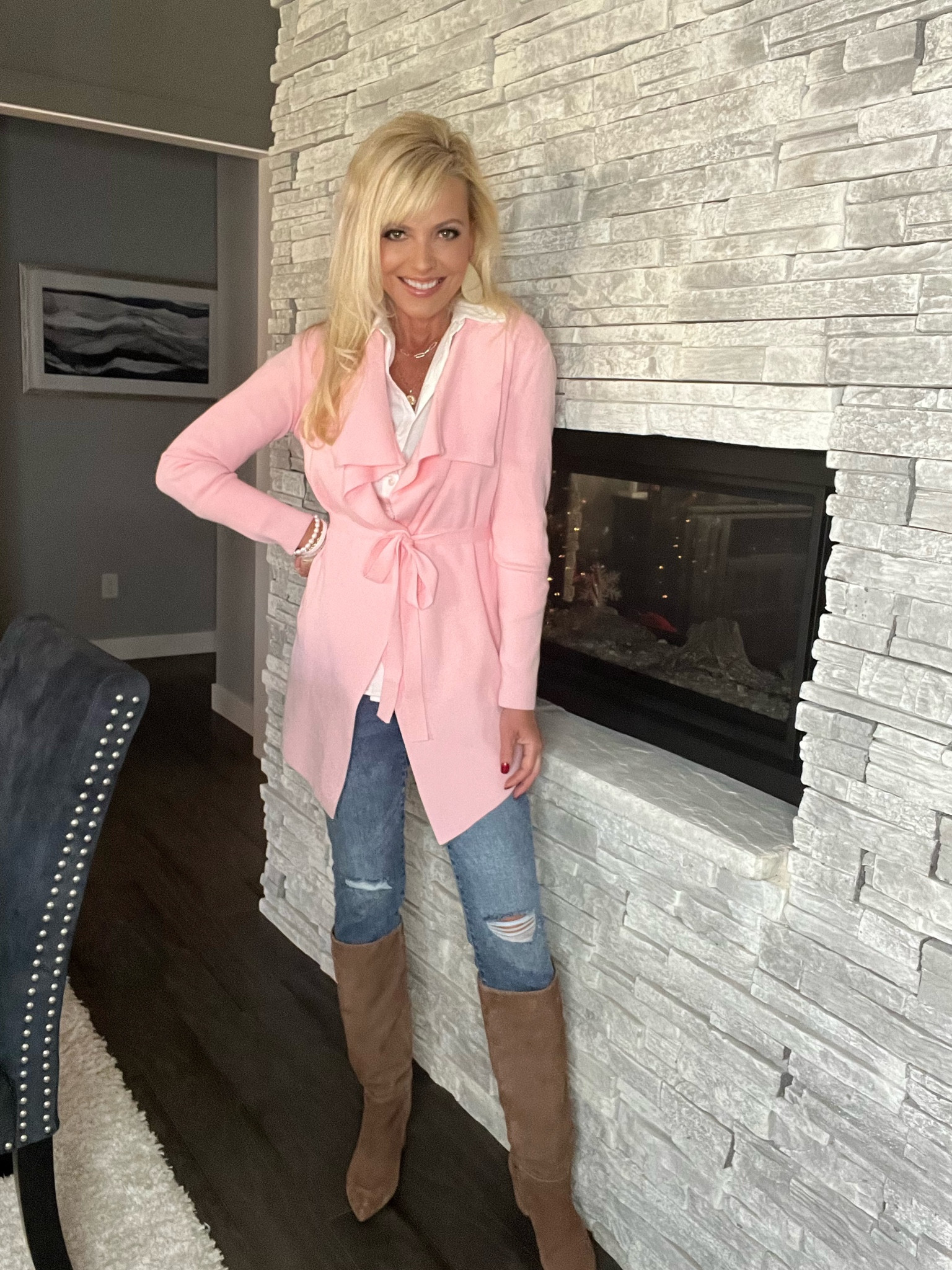 Pretty in Pink. Great tie waist sweater #competition 

#LTKstyletip #LTKunder50 #LTKFind
