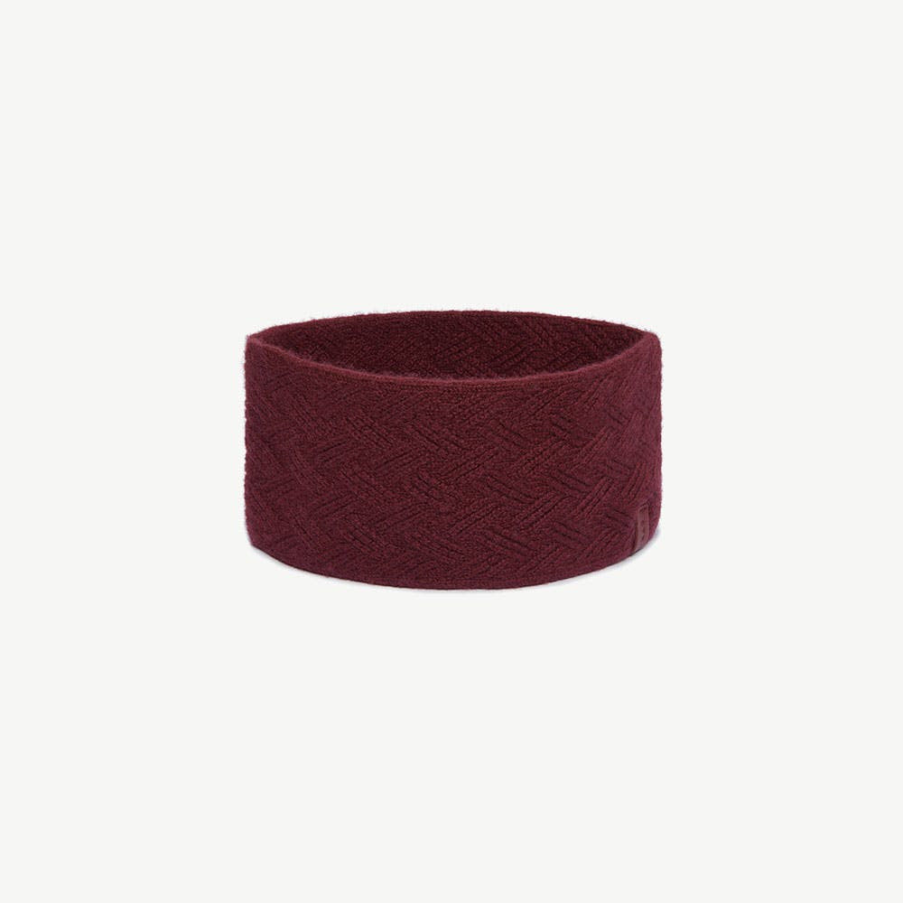 Sanday Cashmere Headband - Oxblood | Strathberry