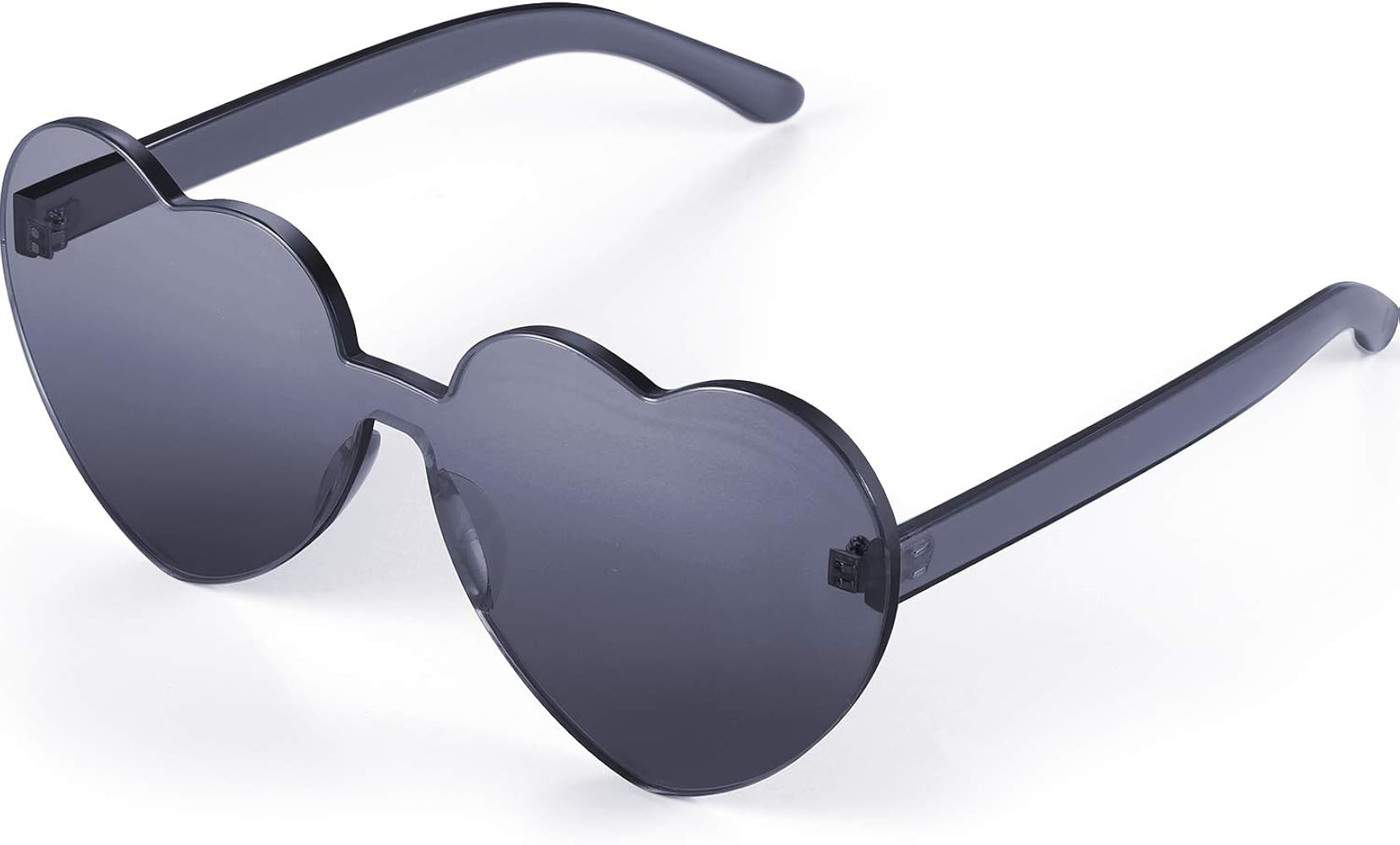 Maxdot Heart Shape Sunglasses Rimless Transparent Heart Glasses Colorful Party Favors | Amazon (US)