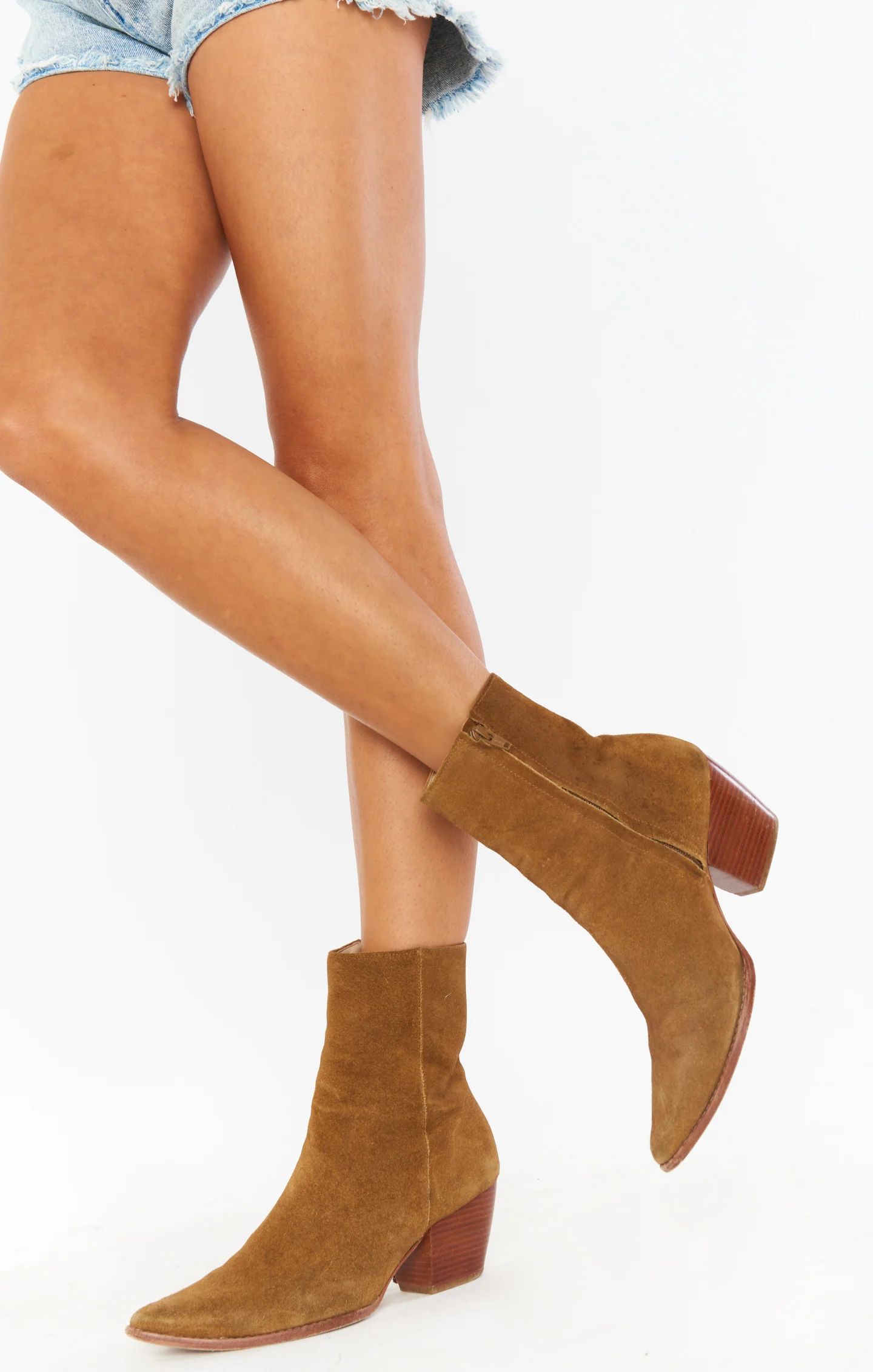 Matisse Caty Bootie ~ Cognac Suede | Show Me Your Mumu