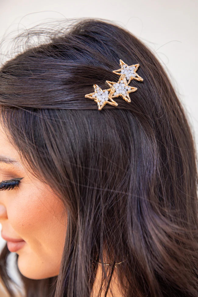 Seeing Stars Beaded Hair Clip FINAL SALE | Pink Lily
