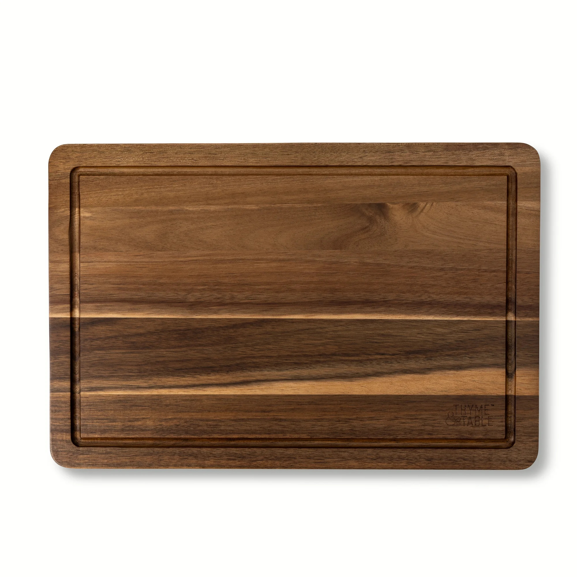 Thyme & Table Large 12"x18" Acacia Wood Cutting Board with Triangle Shaped Anti-Slip Grips | Walmart (US)