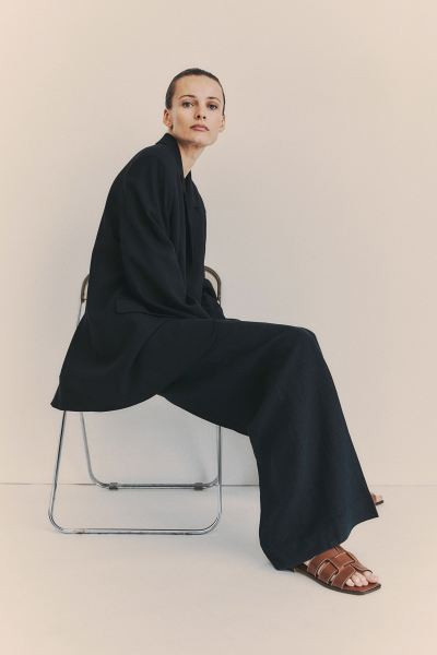 Leather slides | H&M (UK, MY, IN, SG, PH, TW, HK)